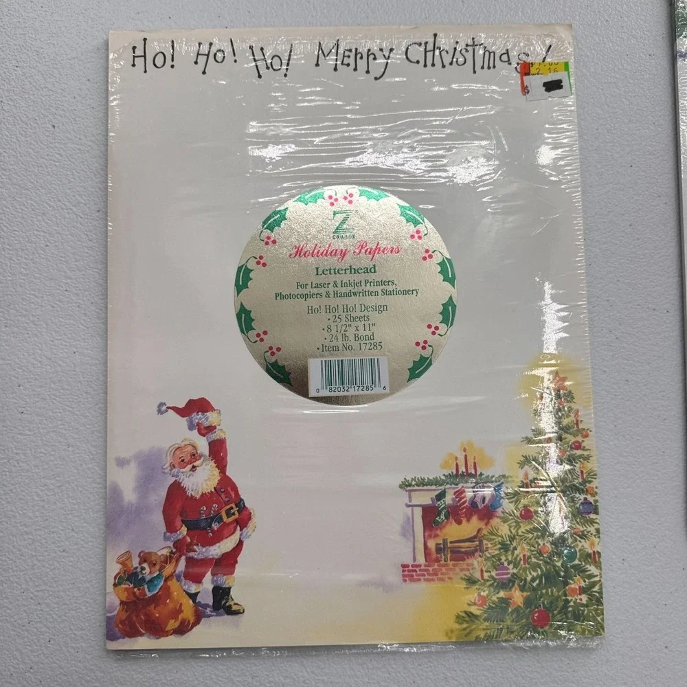 Vintage Holiday Specialty Letterhead Papers Laser Inkjet Printer Retro Christmas